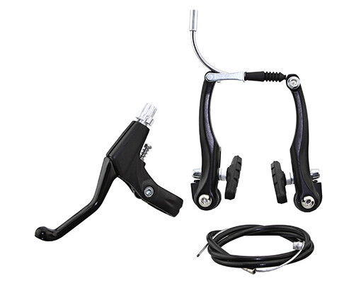 bike vbrake front with lever black.