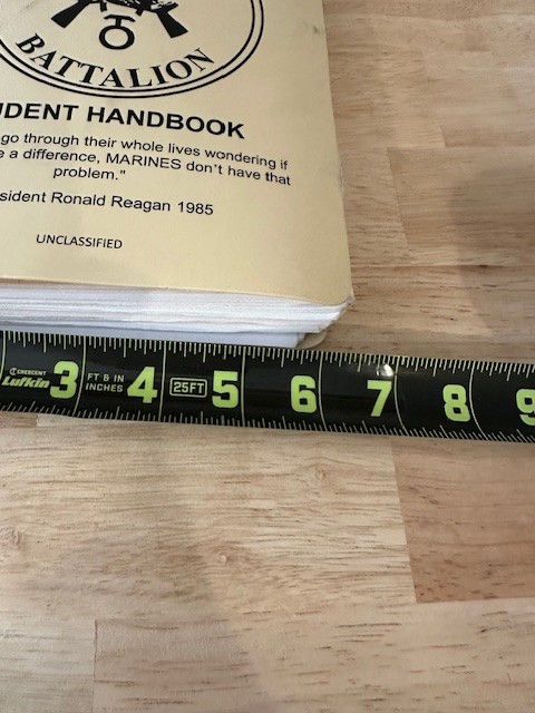Handbook Weapons & Field Skills Training Edson Range Battalion Marines