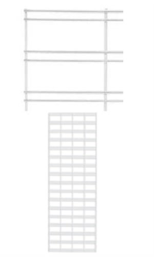 Slat Grid Panel 2 x 6' Screen Display White Steel Fits 3" OC Wire Powder Coat