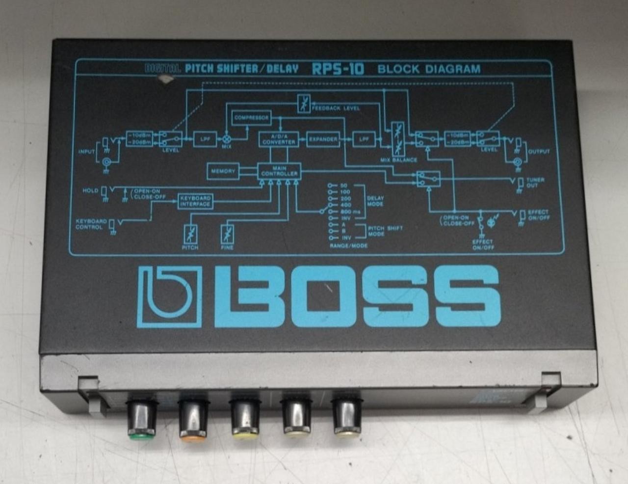 BOSS RPS-10 Digital Pitch Shifter Delay Micro Rack Guitar Effects Unit used