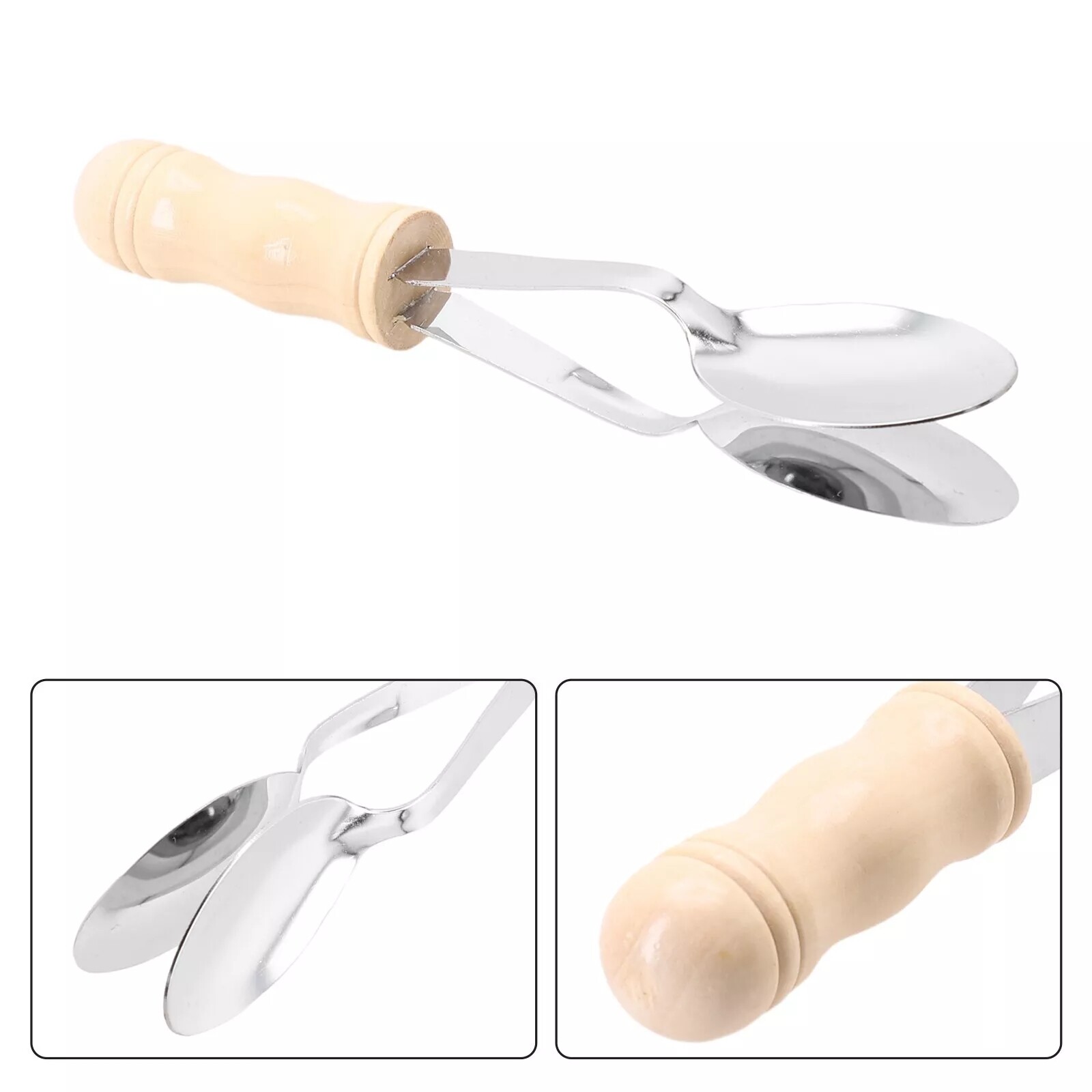 Percussion Irish Musical Spoons Wooden Handle Instrument  8 Inch Best Gifts