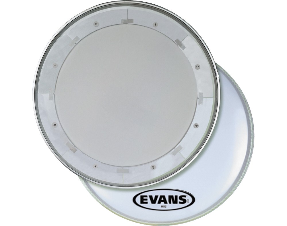Evans MX1 White Marching Bass Drum Head 26 in.