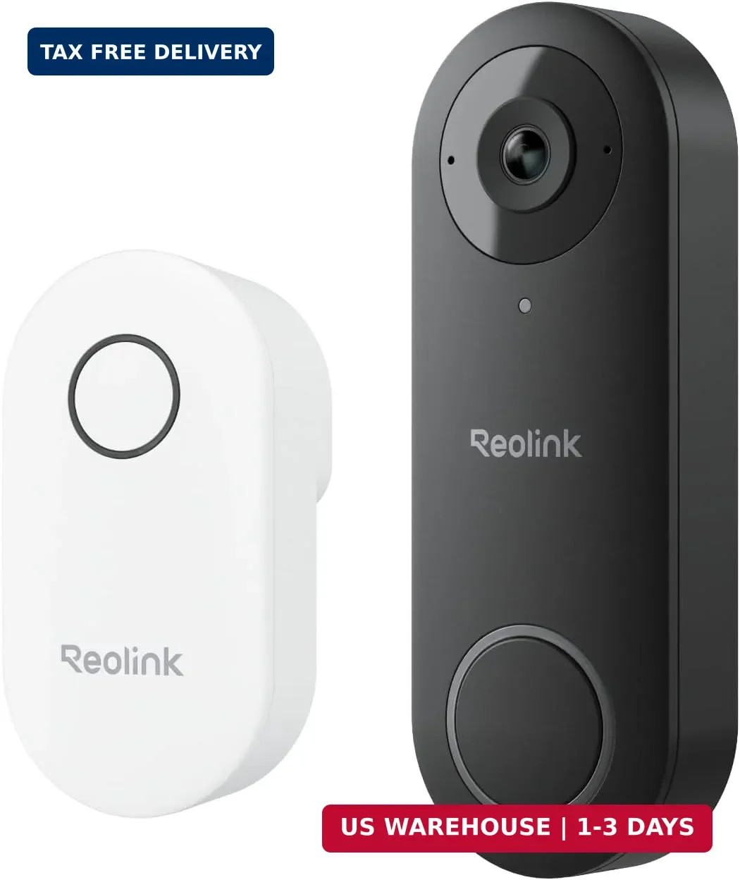 Video Doorbell WiFi Camera - Wired 2K Outdoor, 5G&2.4G WiFi, 4:3 Wide Vi