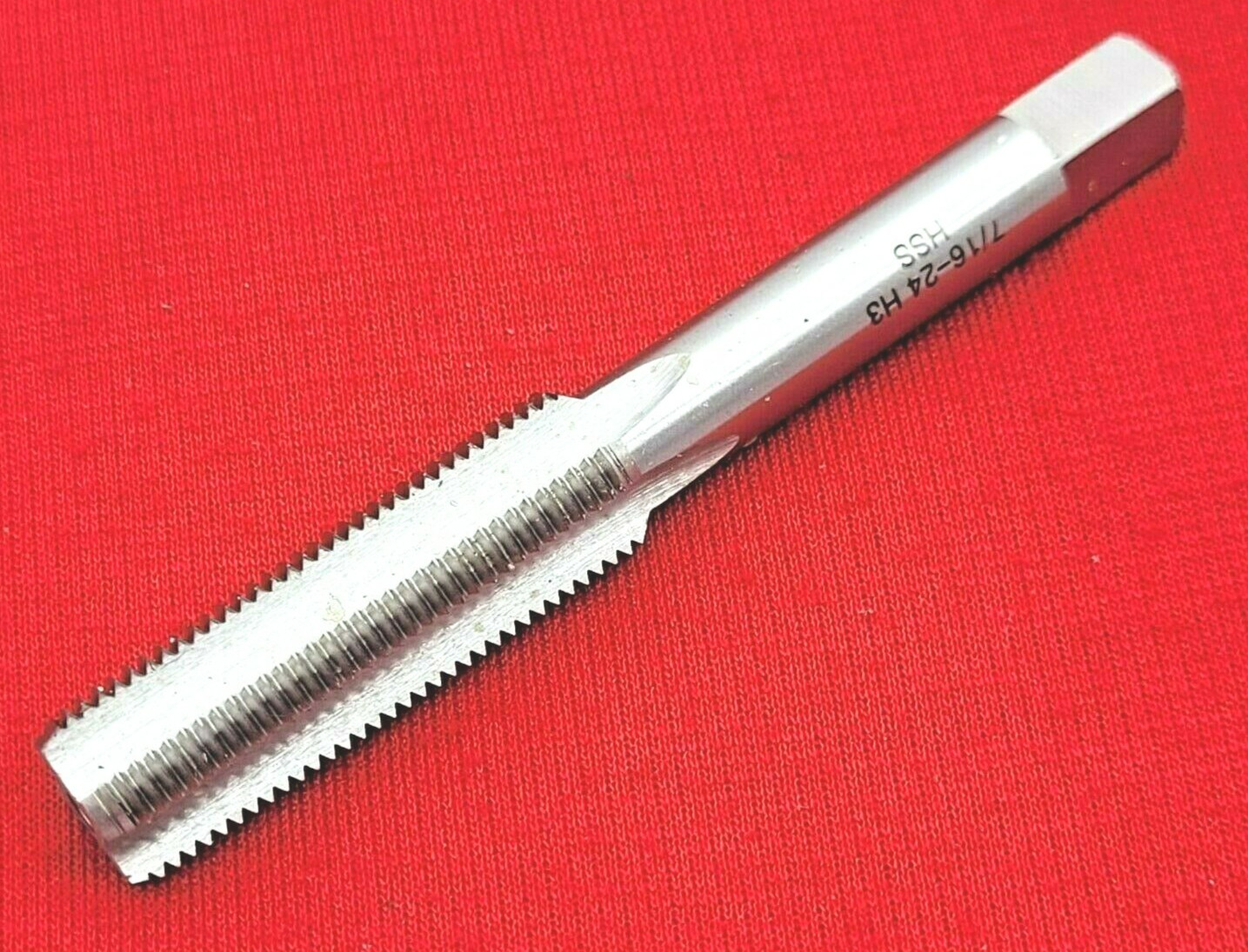 7/16-24 Bottom Hand Tap HSS DWTSB7/16-24B 4FL Ford Brake GM by Drill America