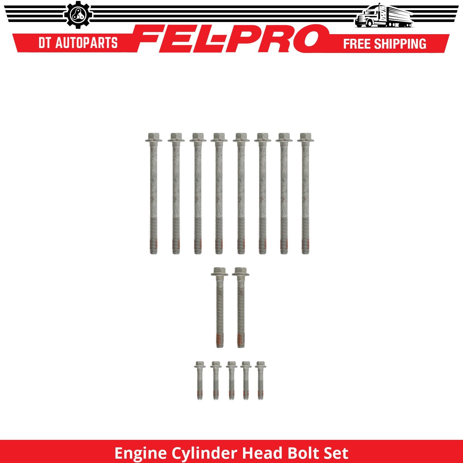 For 2000-2004 GMC Yukon XL 2500 6.0L V8 Engine Cylinder Head Bolt Set Fel-Pro