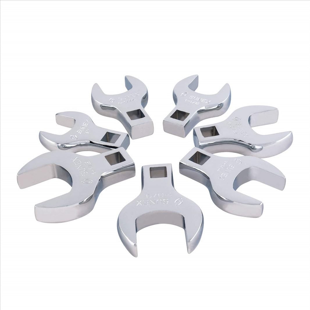 9720A 1/2-Inch Drive Jumbo SAE Crowfoot Wrench Set, 1-Inch - 1-3/8-Inch, Full...