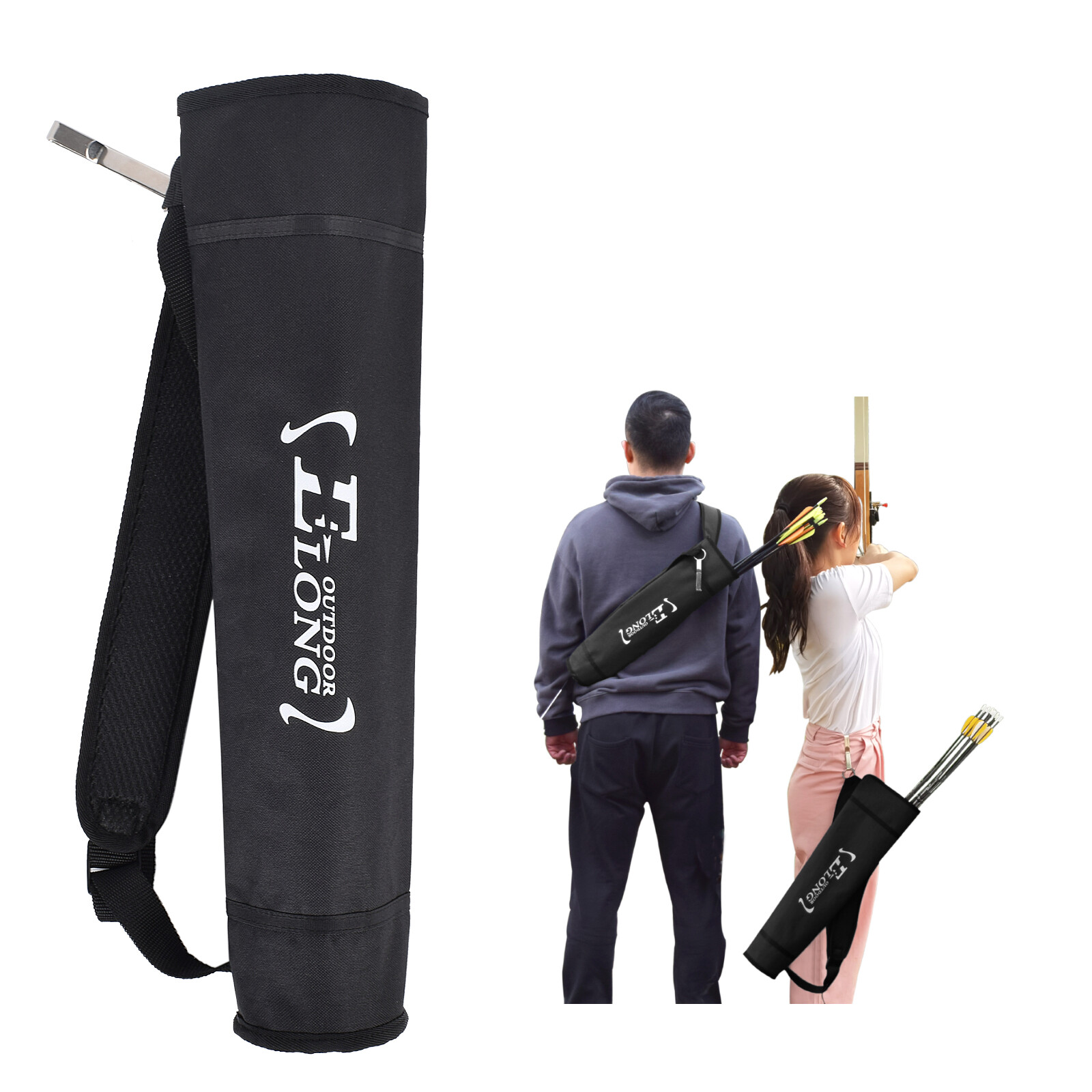 Arrows Quiver Bag Side Arrow Holder Archery Crossbow Compound Recurve Bow Pouch