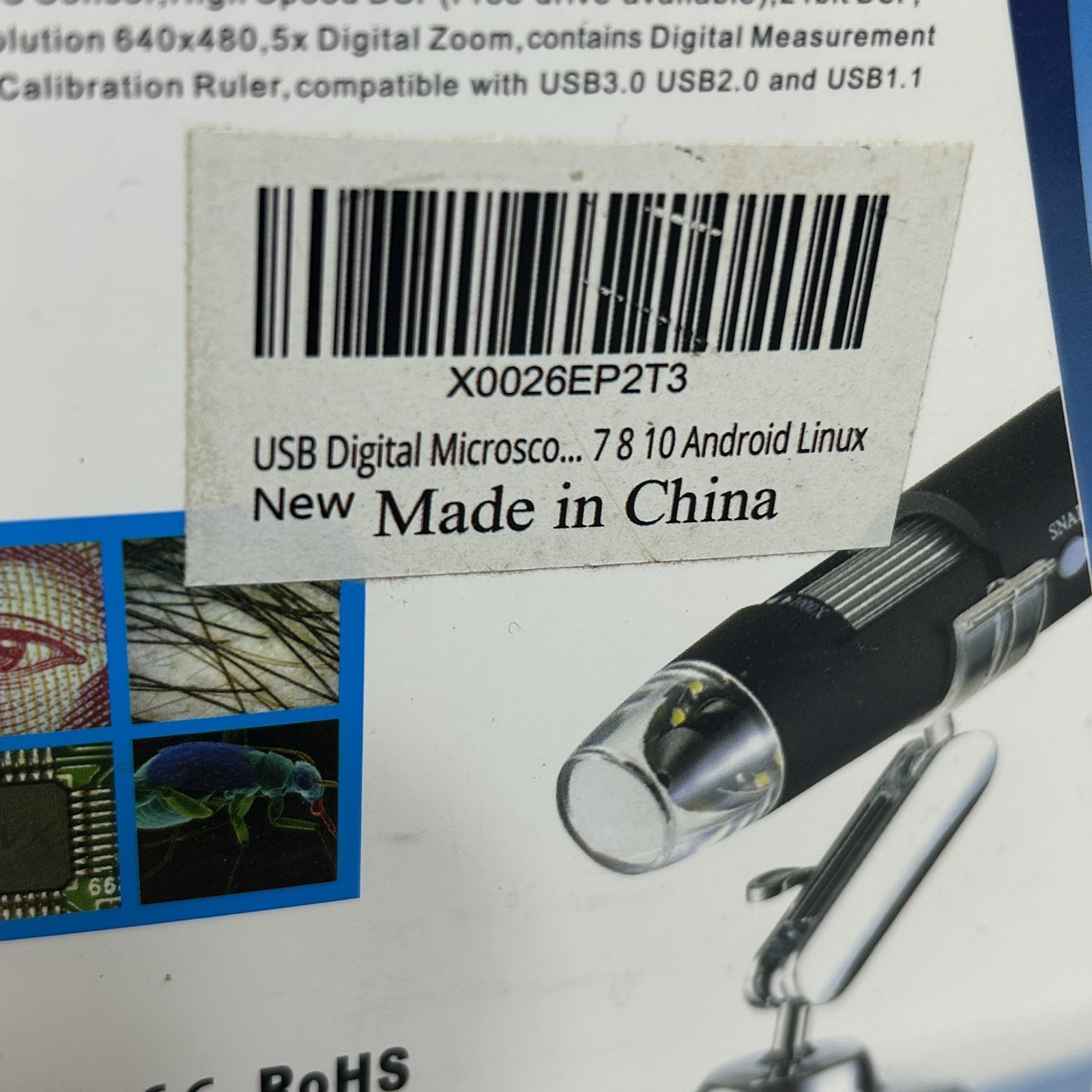 USB Digital Wireless Microscope X0026EP2T3 7 8 10 Android Linux
