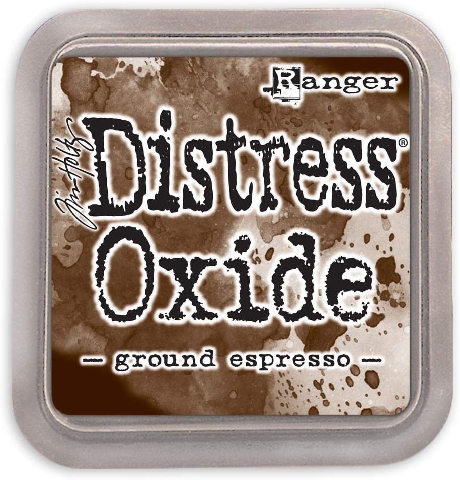 Tim Holtz Ranger Distress Oxide Ink Pad ~ Ground Espresso ~ 3 x 3 Non-Toxic