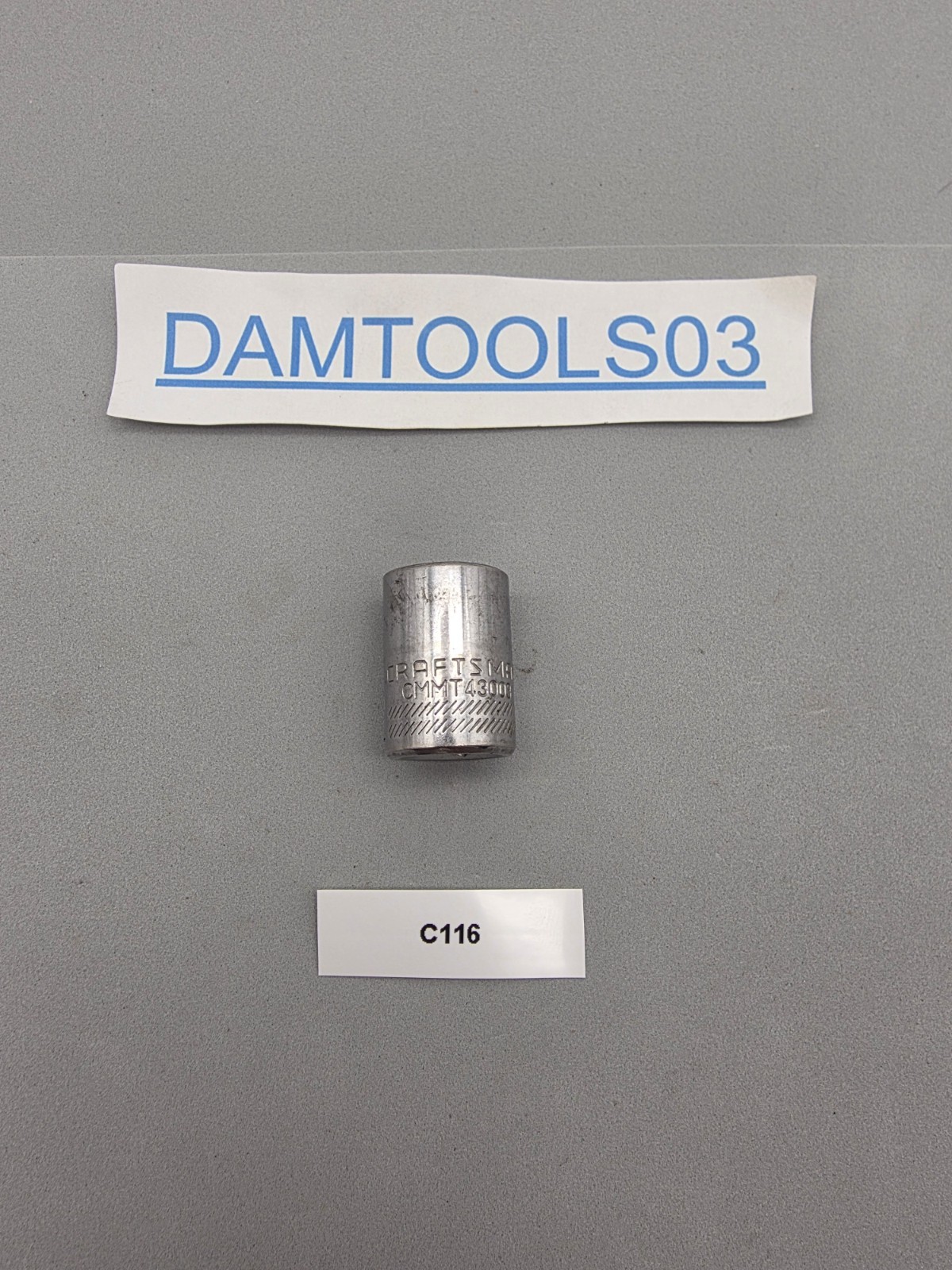 Craftsman Tools 1/2" Socket 6-Point 3/8" Drive CMMT43003