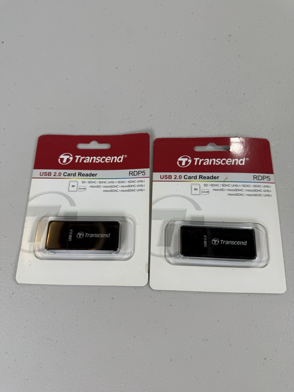 Transcend USB 2.0 Card Reader RDP5 Factory Sealed Lot Of Two