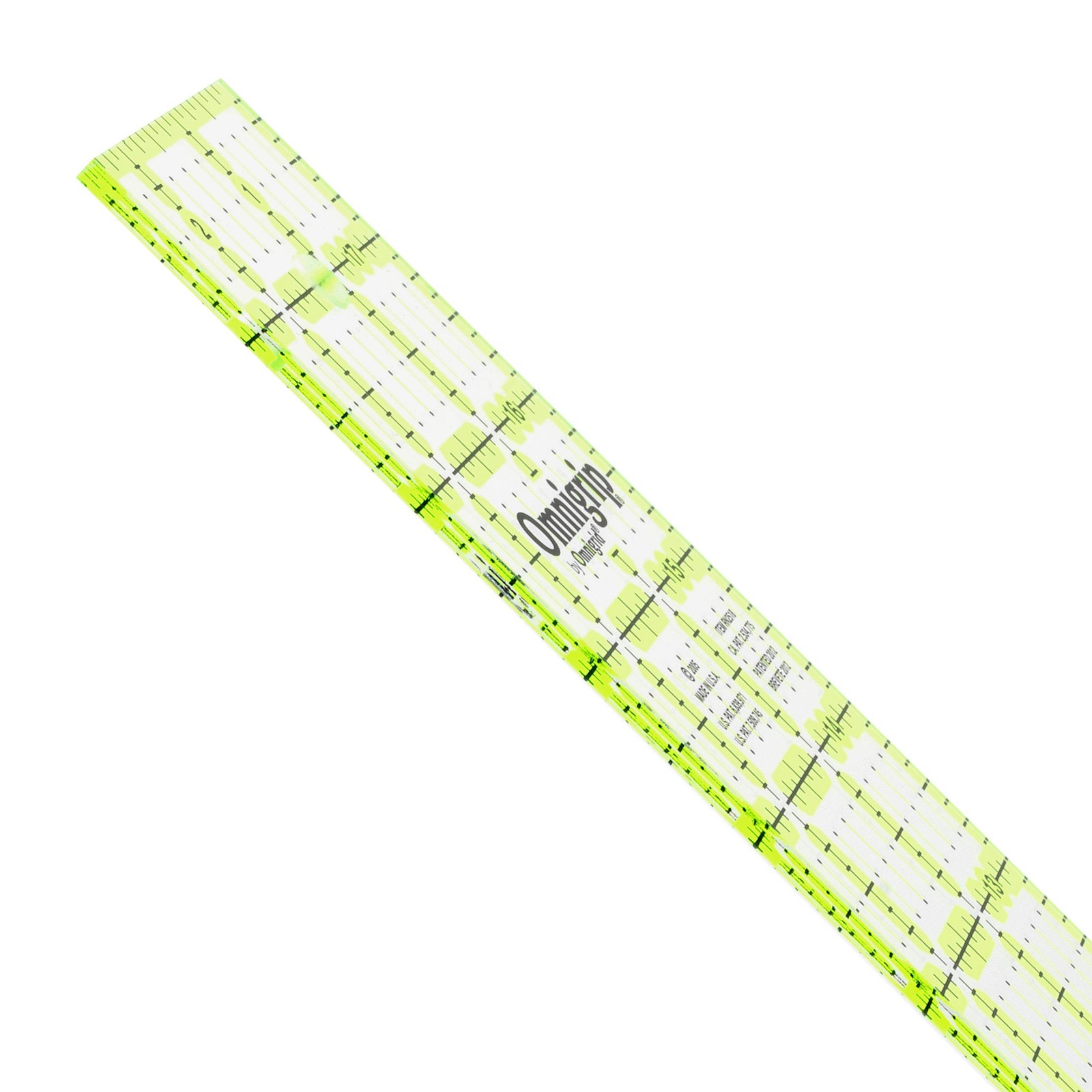Omnigrip by Omnigrid Non-Slip Ruler, 5" Square x 5", Clear