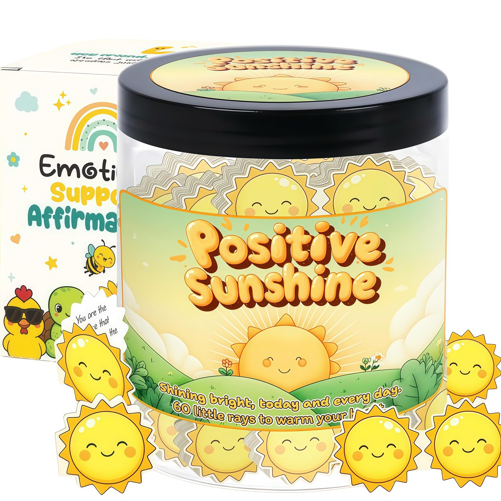Emotional Sunshine Support Gifts, Positive Jar