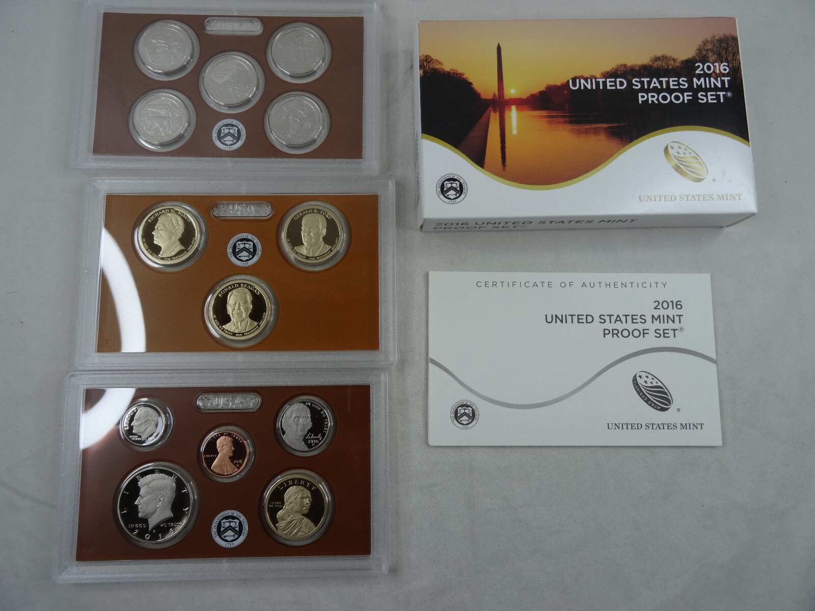 2016-S US Mint Proof Set Box & COA OGP 13 Coins Clad
