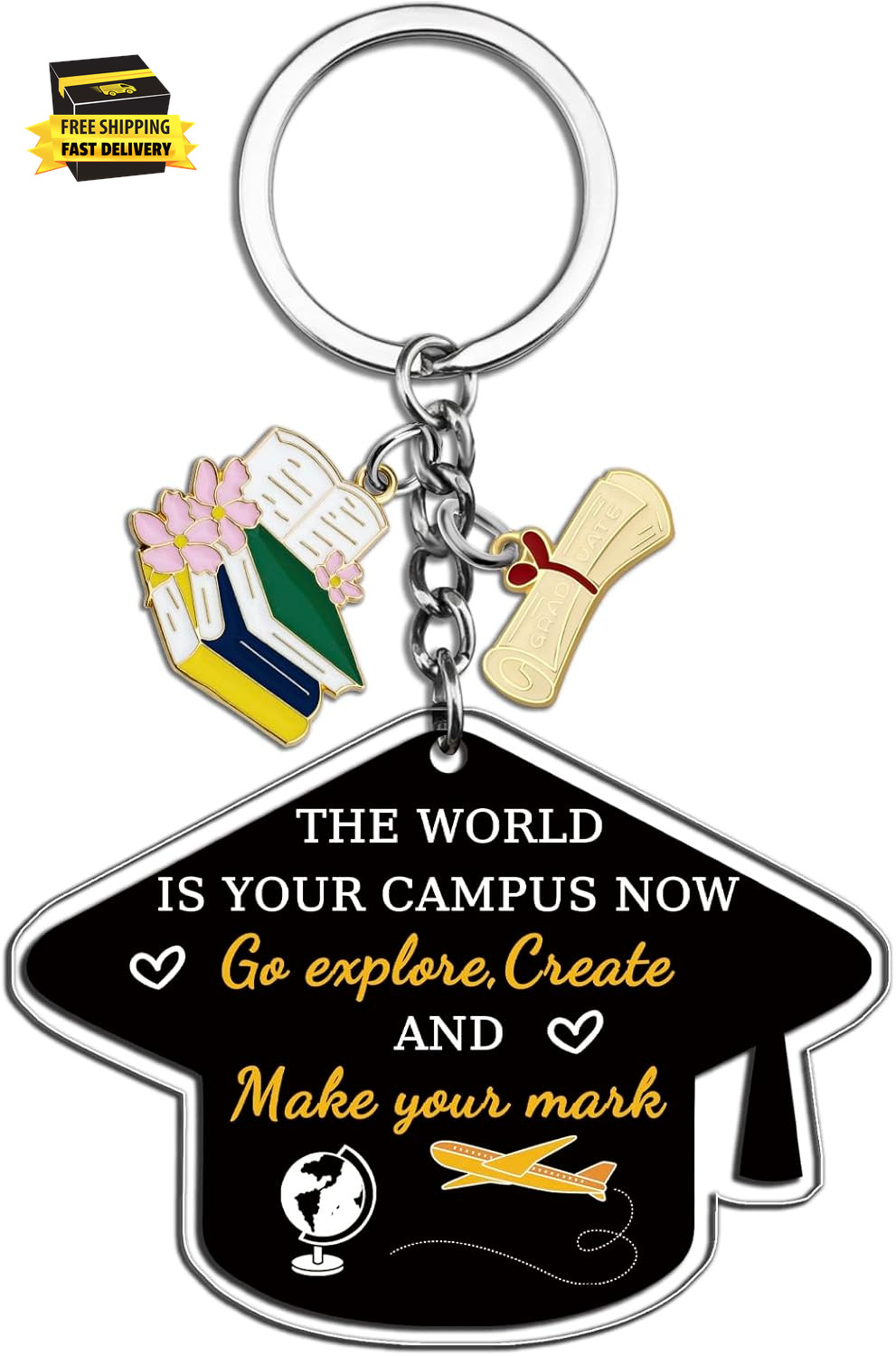 2026 Acrylic Graduation Keychain Gift for Senior Class of 2026 High School Colle