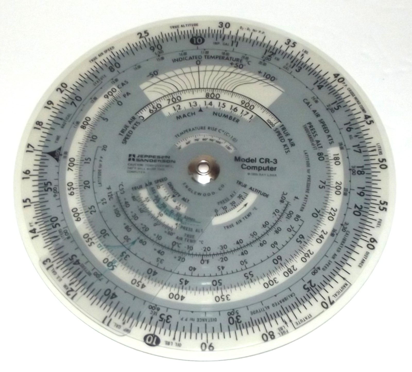 Jeppesen Sanderson CR3 Professional Flight Computer with Manual