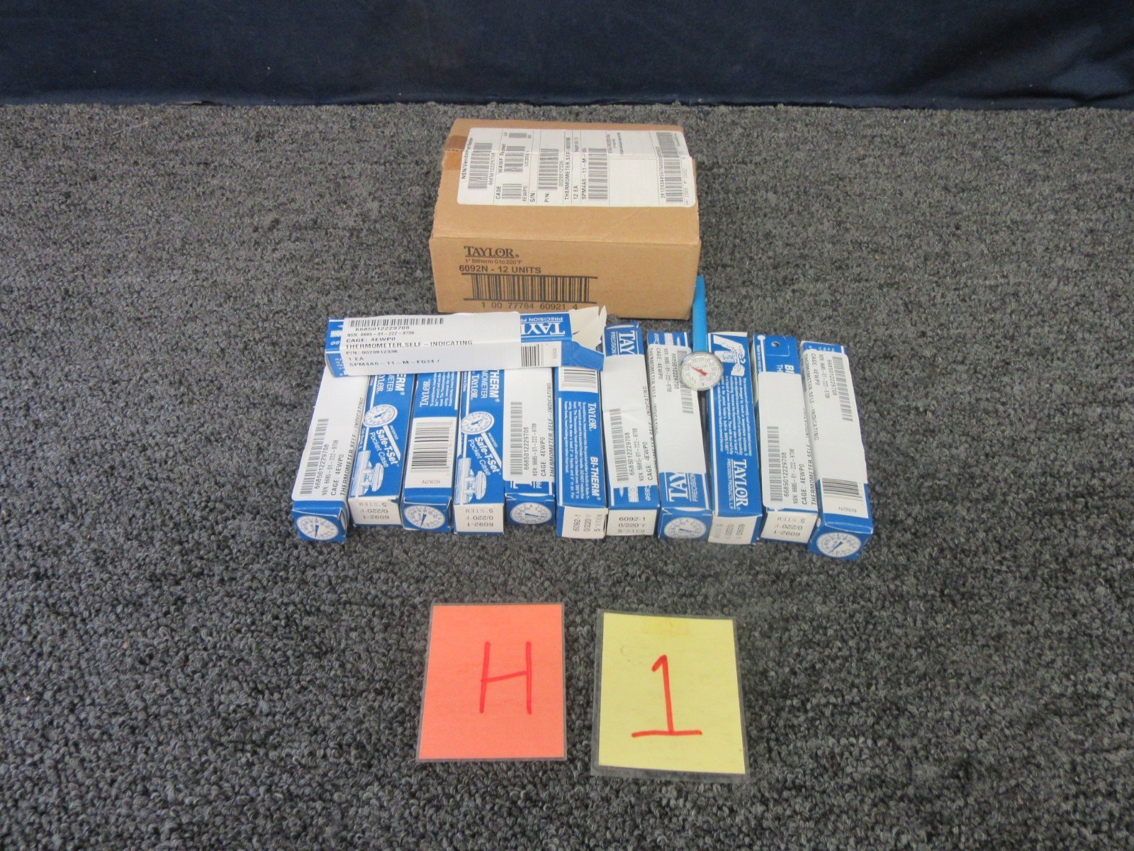 12 Taylor Bi-Therm Thermometer Cooking Food Meat 0-220 Safe-T-Set Pocket 6092-1