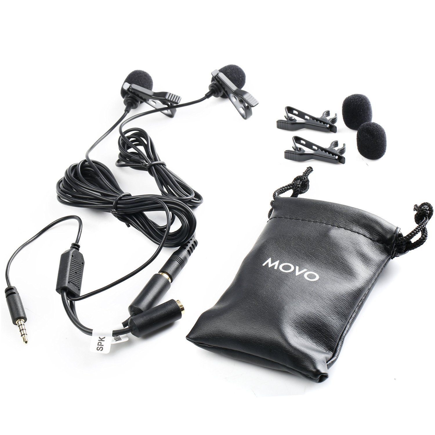 Lavalier Interview Microphone - Secondary Lapel Clip On Mic for Smartphones