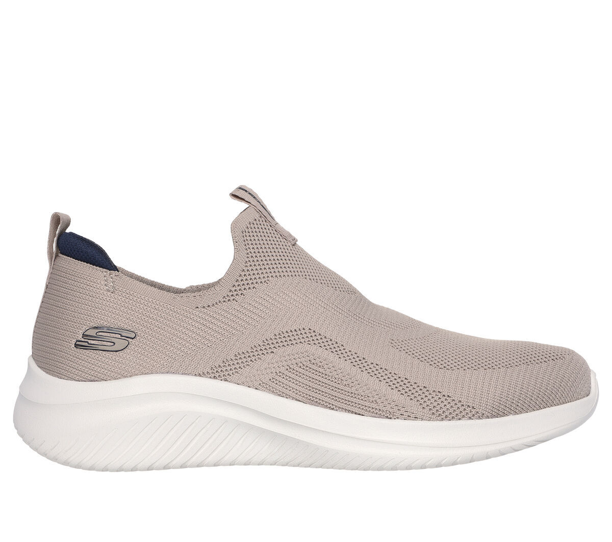 Skechers Shoes Men Sport Slip On Memory Foam Comfort Taupe Casual Mesh 232682