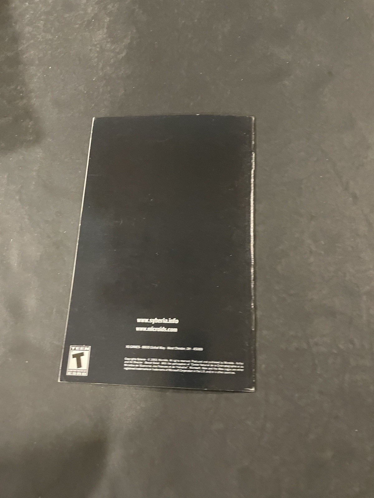 Syberia xbox Manual Only
