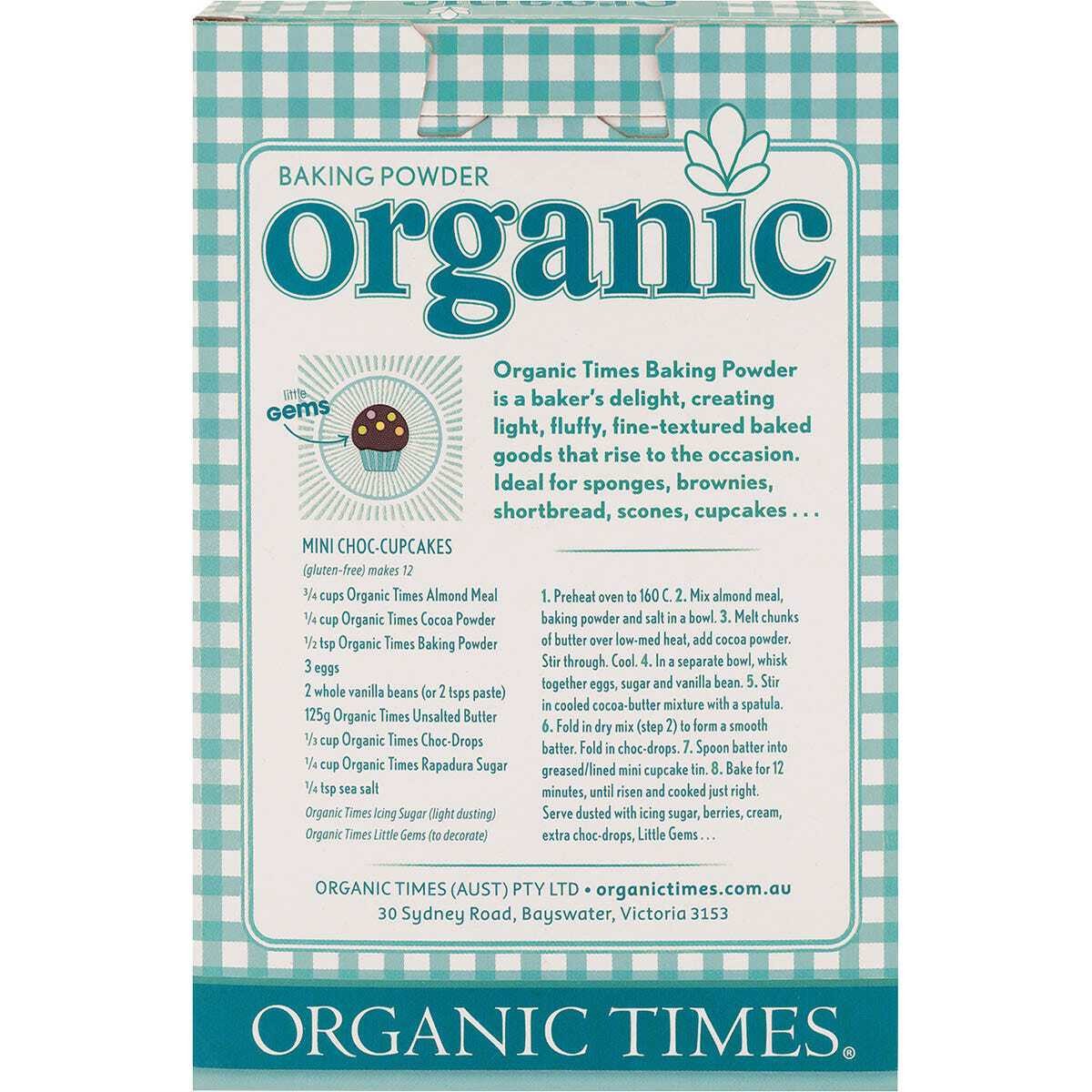 Organic Times Baking Powder 200g
