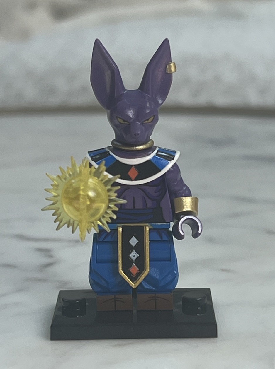 Lego Dragon Ball Z Lord Beerus Custom Printed Minifigure God of Destruction