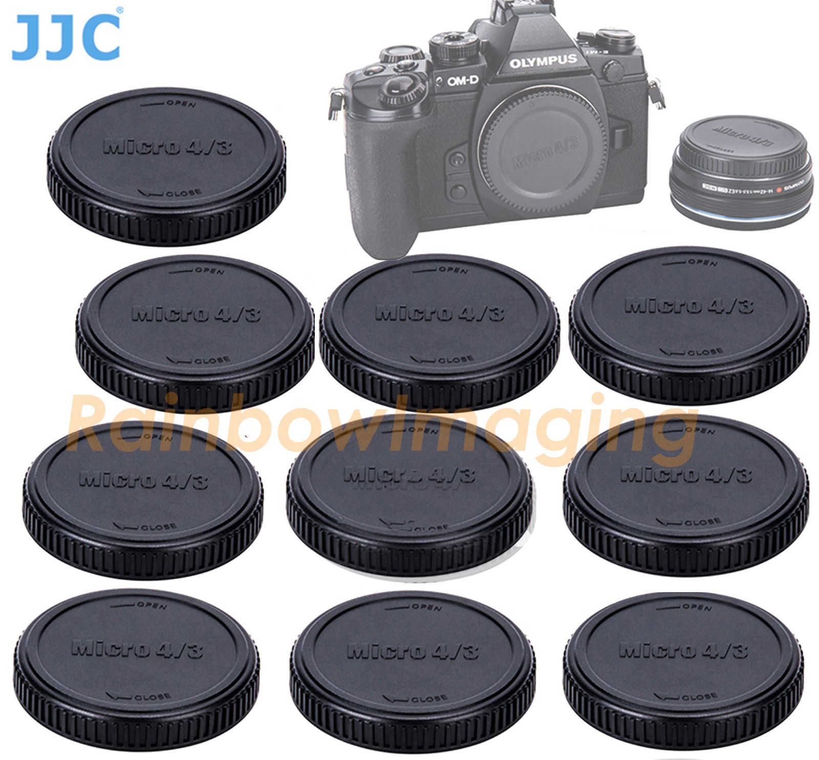 5 x JJC L-R7 Lens Rear Cap Body Caps Micro 4/3 M43 Panasonic GX85 GX80 GX850 GX9
