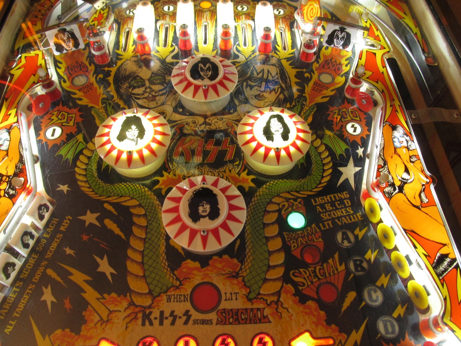 Bally 1978 "KISS" Original Classic Pinball Machine