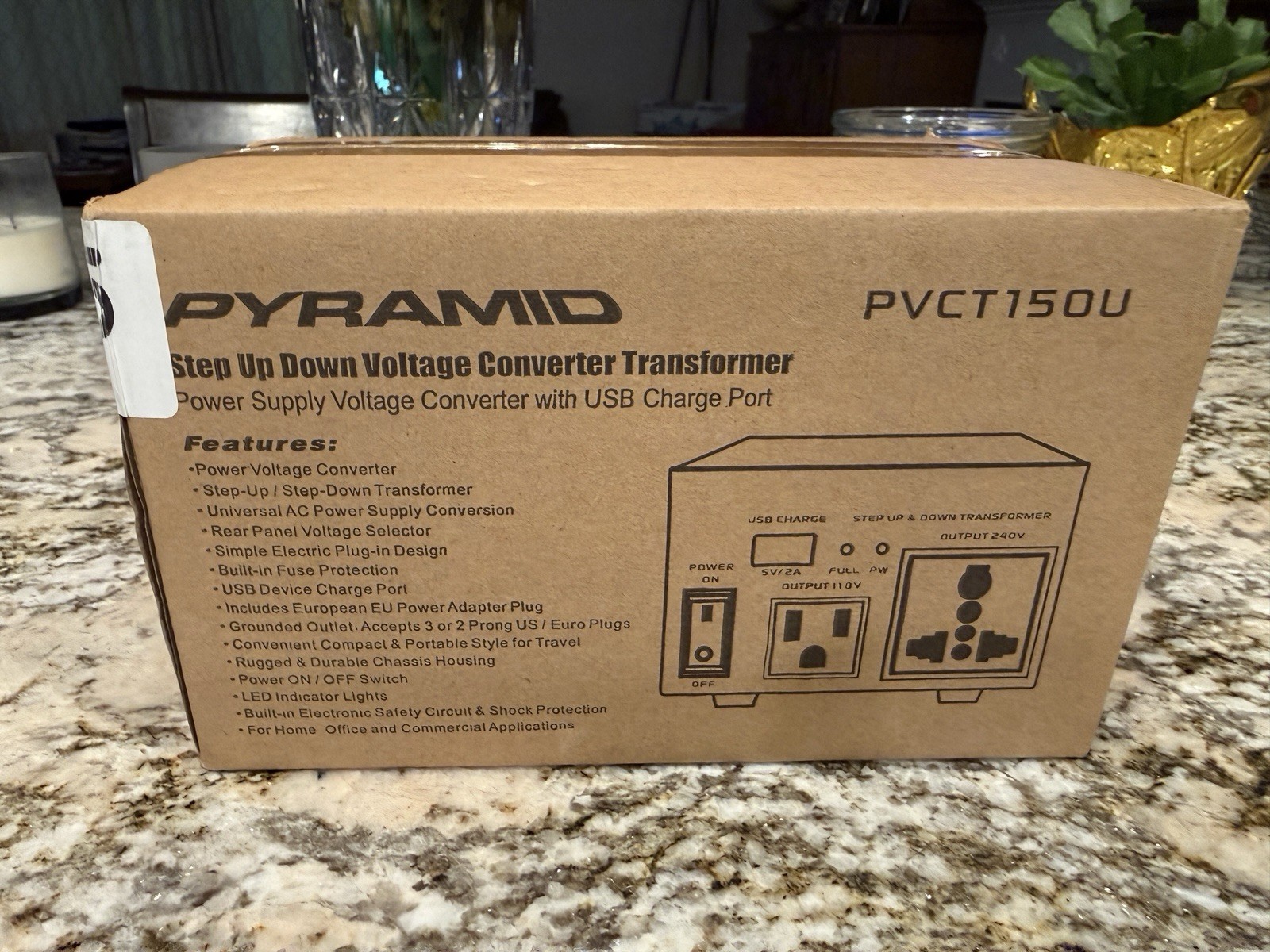 Pyramid Step Up Down Voltage Conversion Transformer Pvct150U