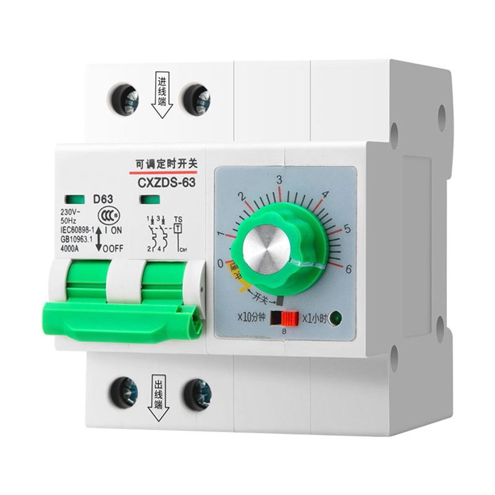 Mechanical Adjustable Timer Switch 63A 13000W Water Pump Memory Timer 1min-6h