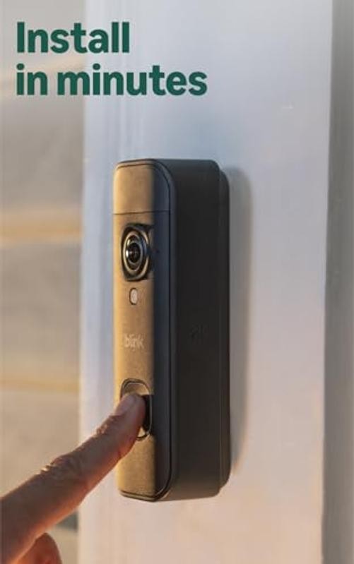 Battery 2K+ — New Model — Black Doorbell & Sync Module