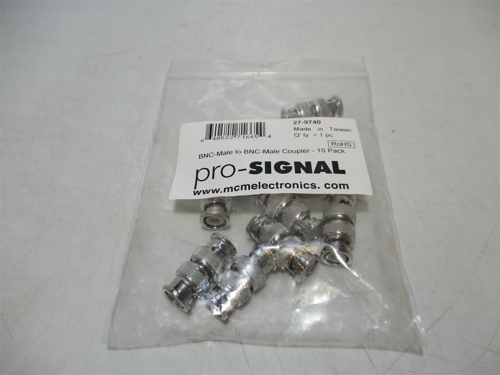 Pro-Signal (27-9740) CCTV Video Camera BNC-Male to BNC-Male Coupler Connectors