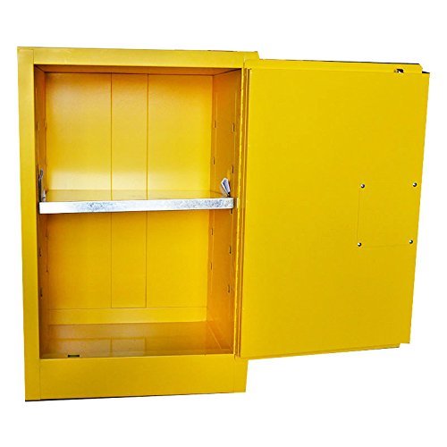 Safety Storage Cabinet for Flammable Liquids 40 Gal Capacity 1 Manual Doors
