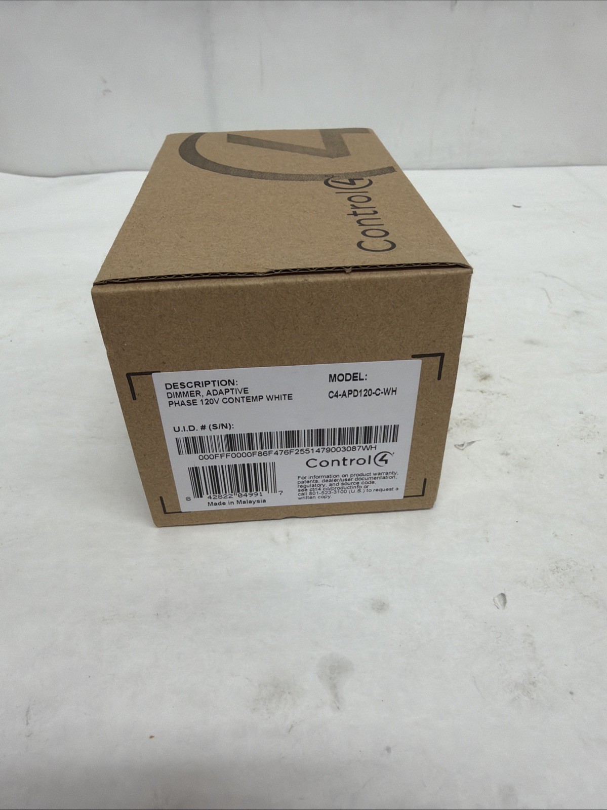 Control 4 C4-ADP120-C-WH Wireless Adaptive Phase Dimmer