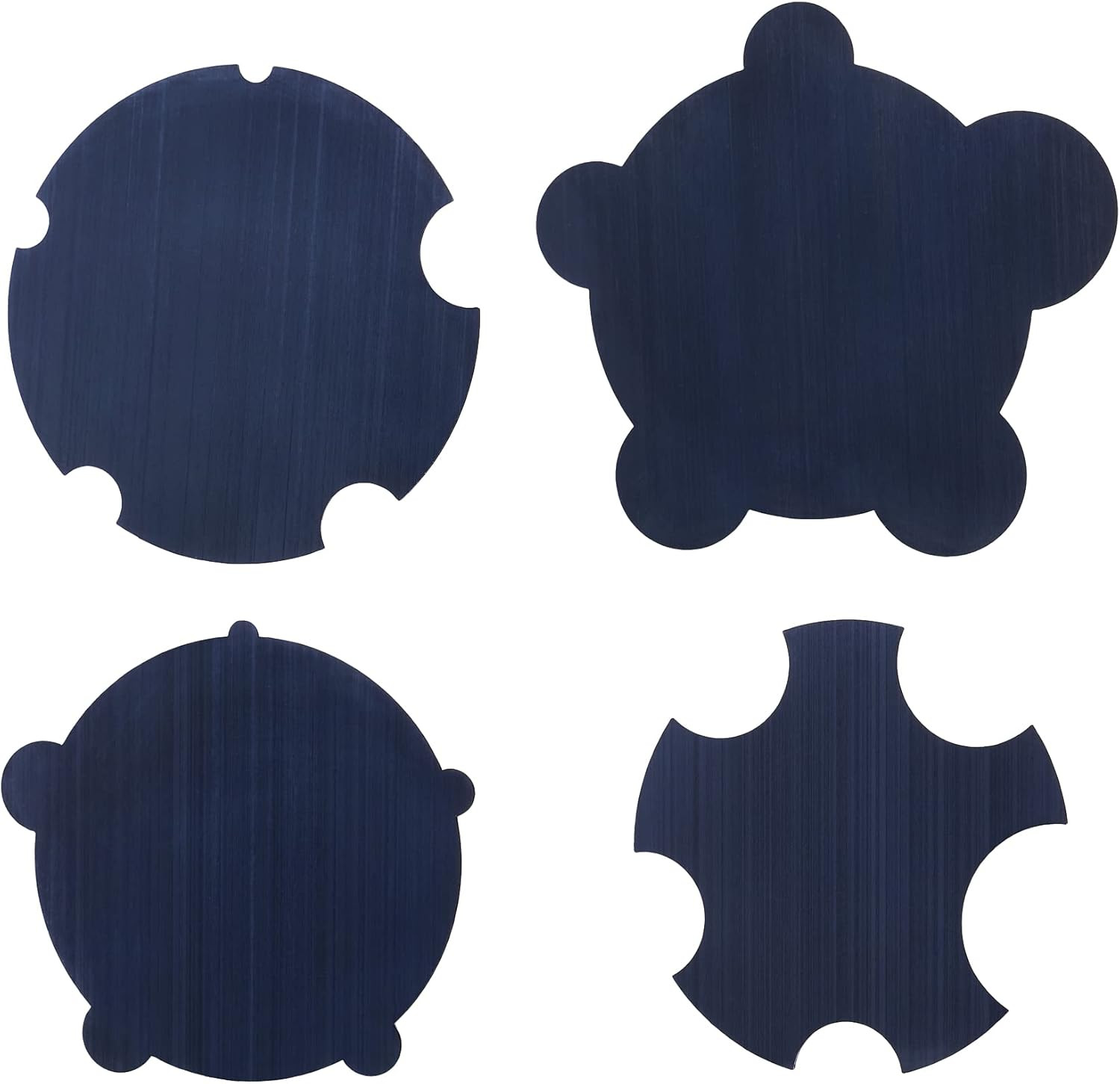 Pack of 4 Cabinet Scraper Card Set (4, 2Concave+2Convex)