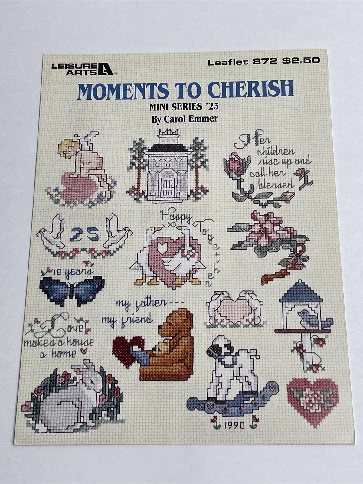 Leisure Arts Moments To Cherish Mini Series 23  Cross Stitch Pattern