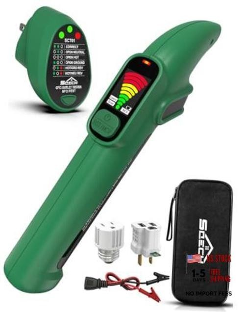 Circuit Breaker Finder Tool Kit GFCI Outlet Tester NCV Detector for 90-135V
