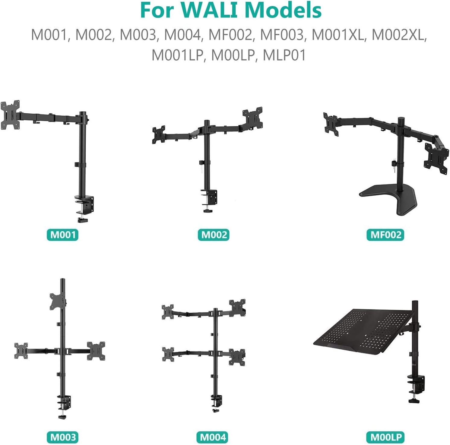 C Clamp Base Stand Mounting Accessory, Desk c-clamp for WALI Monitor Mount