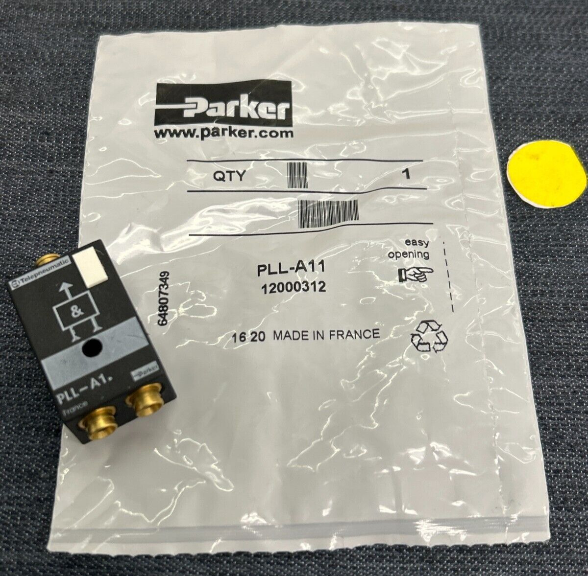 PARKER PLL-A11 PHN PNEUMATIC LOGIC CONTROL VALVE HIGH SPEED