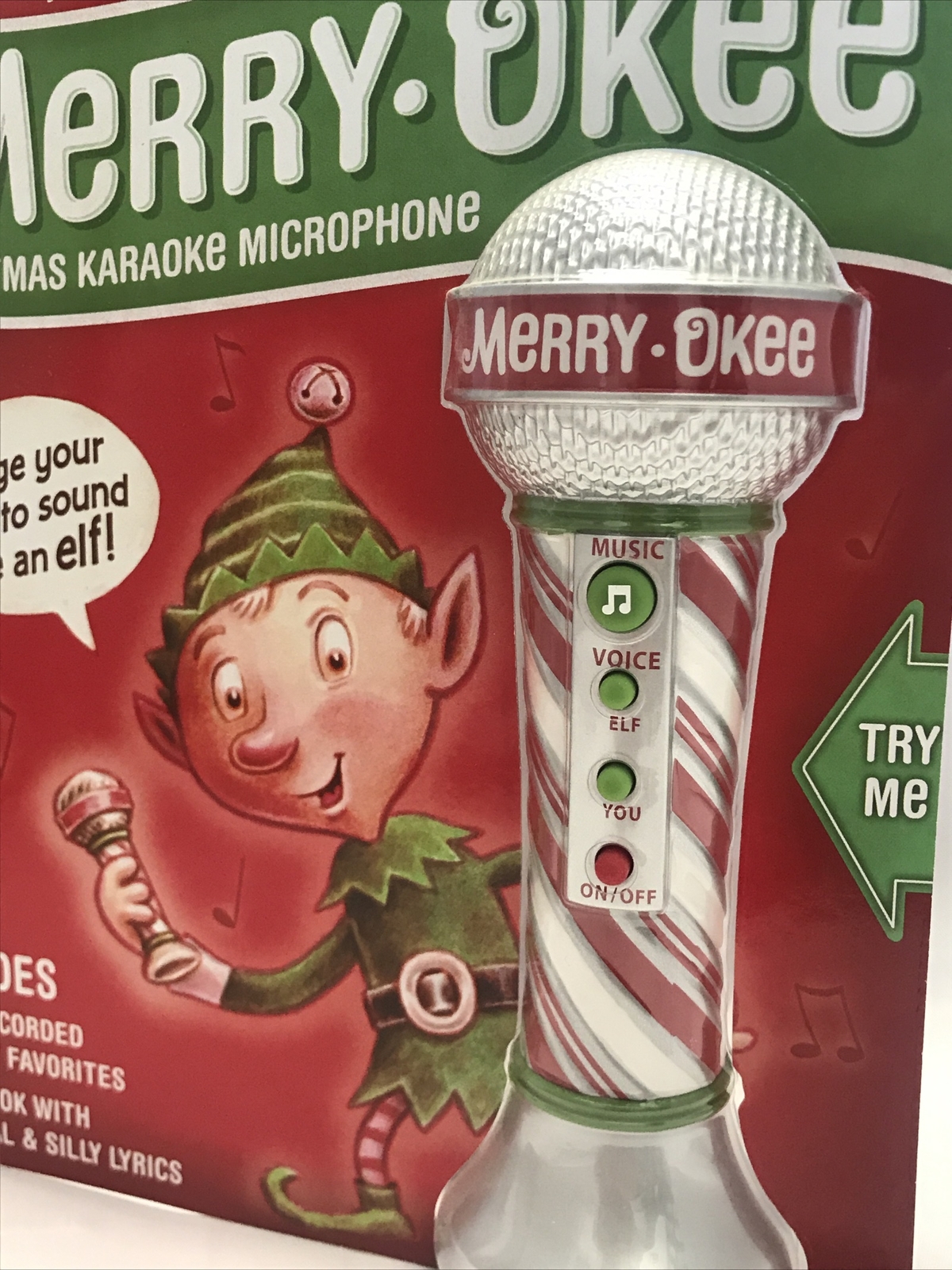 Hallmark Party Merry-Okee Christmas Karaoke Microphone