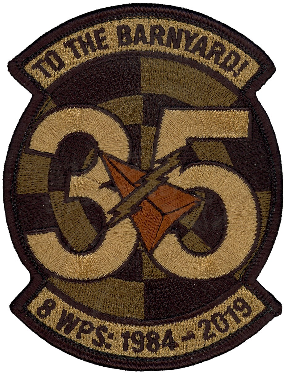 USAF 8th WEAPONS SQUADRON PATCH – 35th ANNIVERSARY - OCP