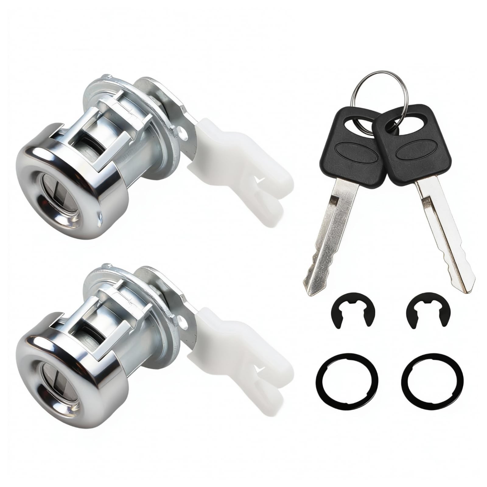 1 Pair of Door Lock Cylinder with Keys Set with Ford F150 F250 F350 F450 F550...