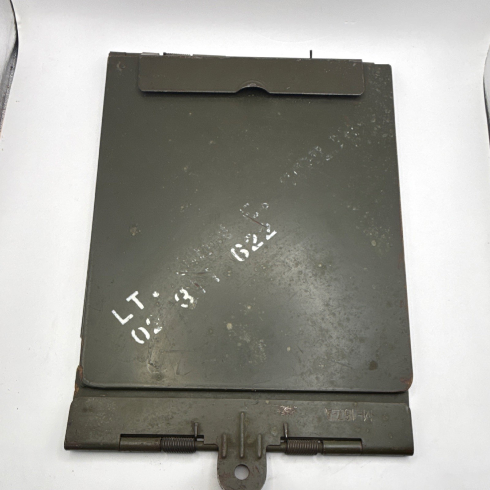 US Army M-167A Clipboard w  Militaria LT John E Collins on clipboard. Complete