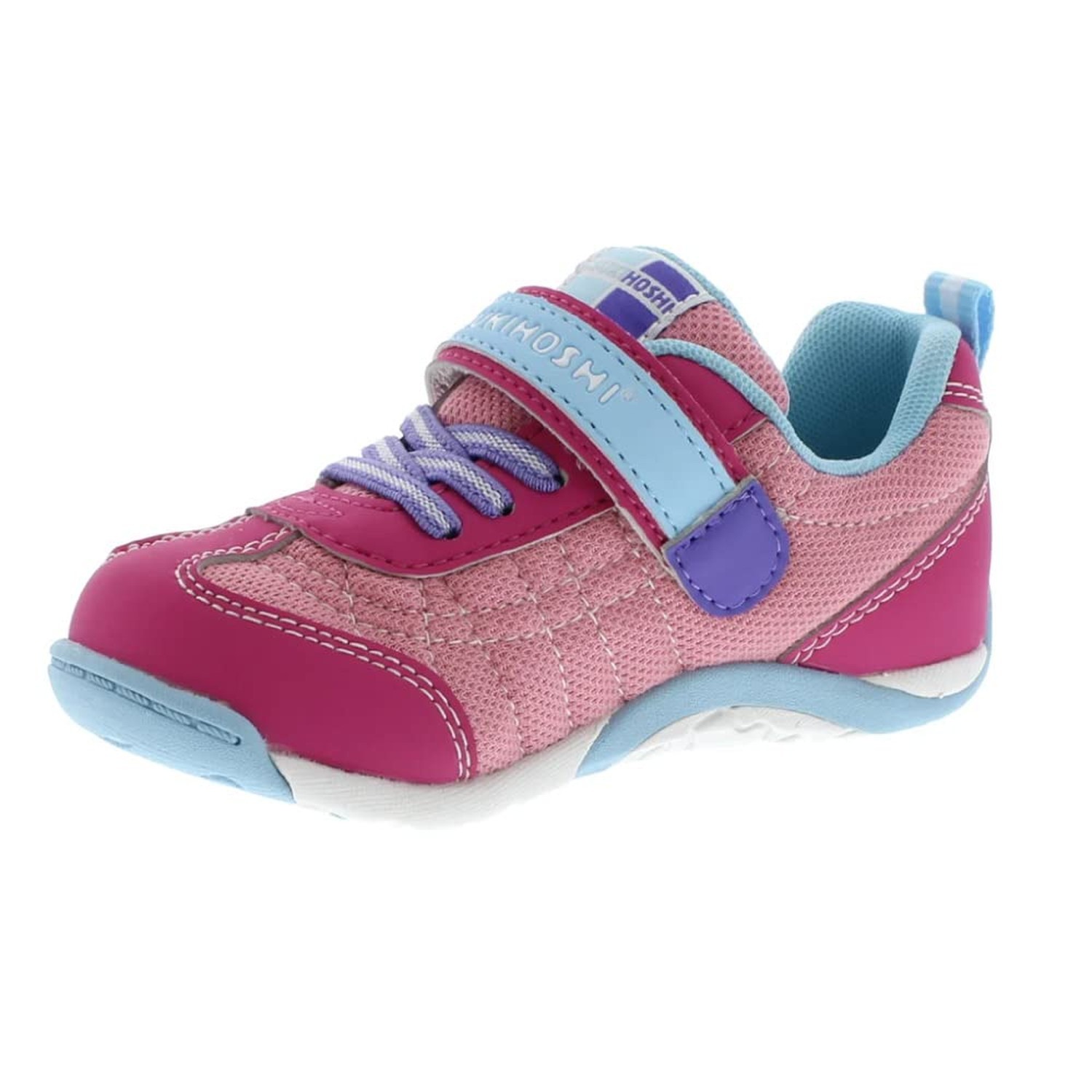 TSUKIHOSHI 1521 KAZ Strap-Closure Machine-Washable Child Sneaker Shoe with Wi...