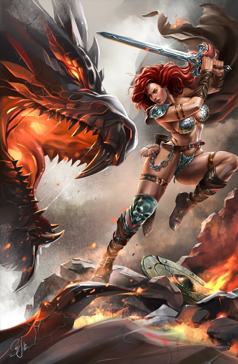RED SONJA #16 - KATYA SINYUKHINA VIRGIN VARIANT COVER A EXCLUSIVE NM+