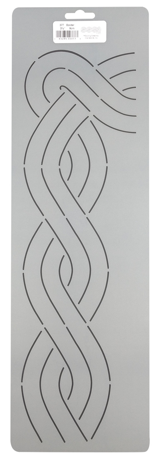 Quilting Stencil Cable Quilt Patterns 3.5" Rope Weave Border w/ Corner Template