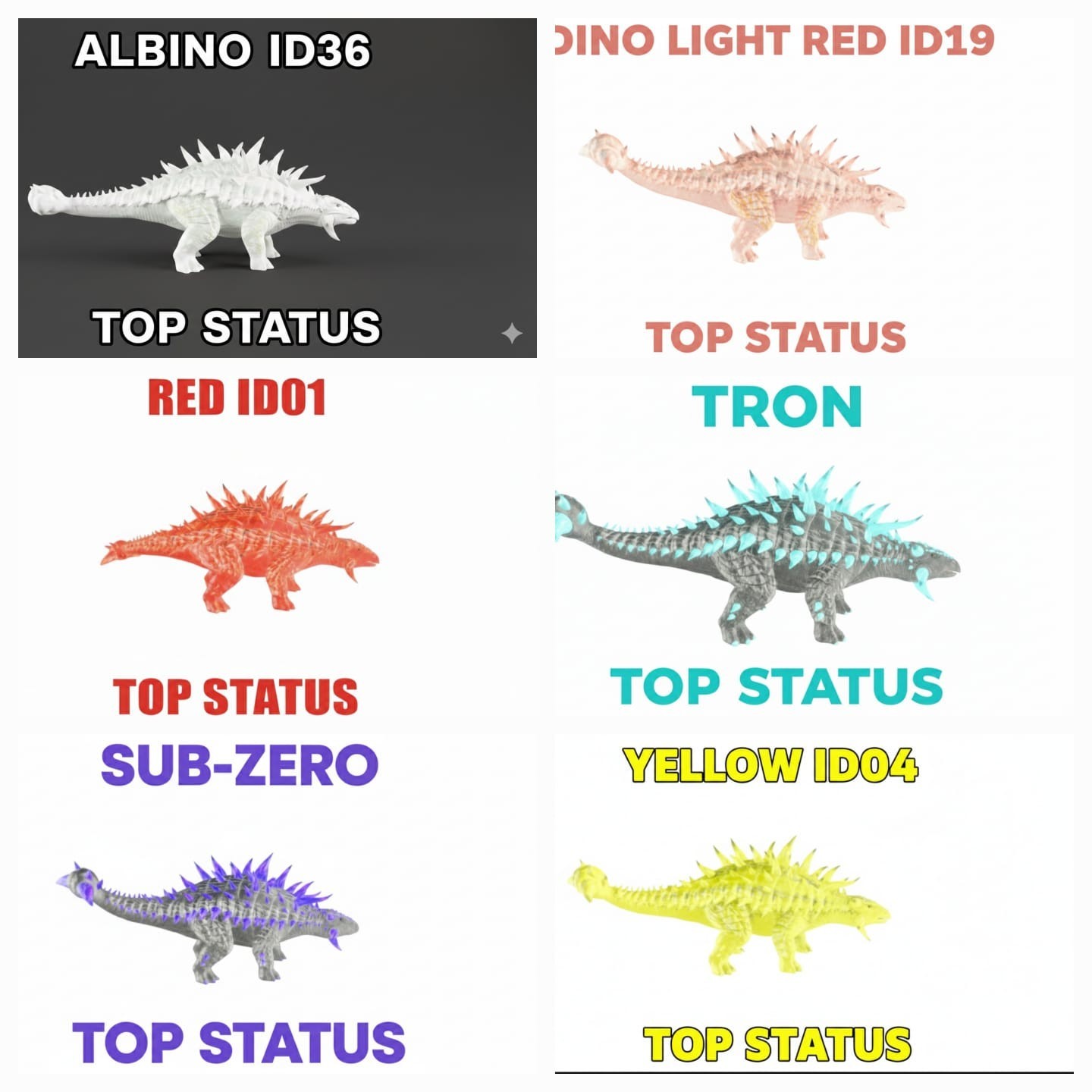 Aberrant Anky top Status Baby Ark Ascended Pve Official-Asa-Colors PC/XBOX/PS5