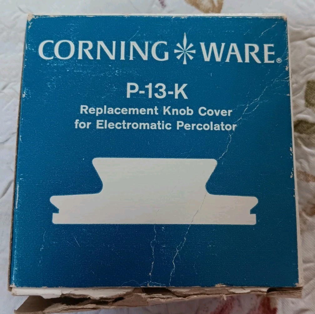 CORNING REPLACEMNT GLASS KNOB COVER FOR ELECTROMATIC PERCOLATOR P-13-K