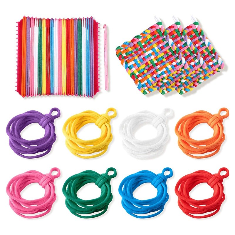 192 Pieces Potholder Loops Weaving Loops Weaving Craft Loops with7161
