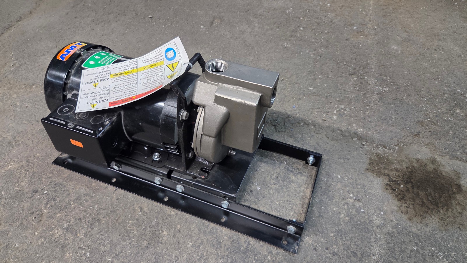 AMT Pumps 429N-98, 1" Stainless Steel Self-Priming 2HP Centrifugal Pump 230/460v